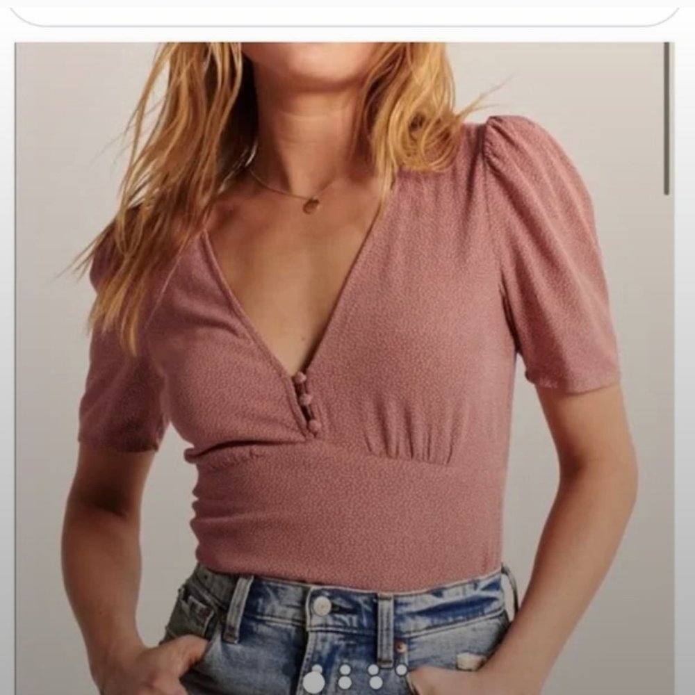 NWT Abercrombie Dot Bodysuit